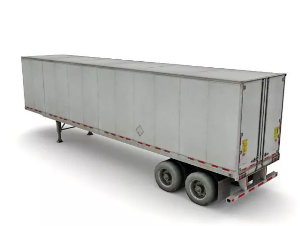 Old Camping Trailer 3d model
