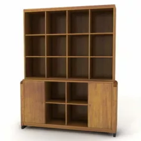 Furniture Standing Wooden Bookcase 3d model