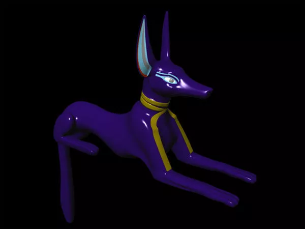Statue Of Anubis Decoration 3d model Statue Of Anubis Decoration 3d model