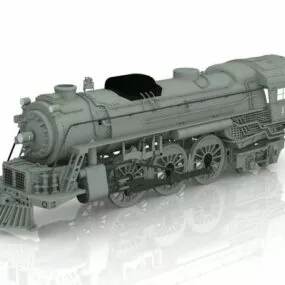 Steam Engine Locomotive 3d model