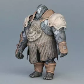 Steampunk Warrior 3d model