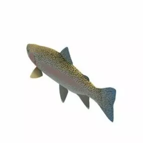 Steelhead Fish Animal 3d model