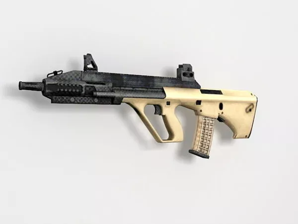 Steyr Aug Assault Rifle 3d model Steyr Aug Assault Rifle 3d model
