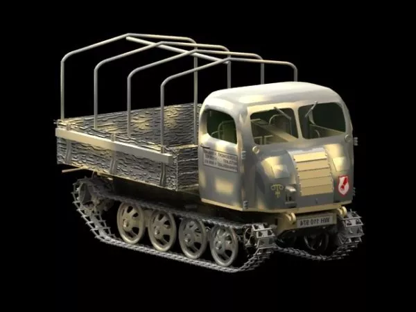Steyr Fully Tracked Vehicle 3d model Steyr Fully Tracked Vehicle 3d model