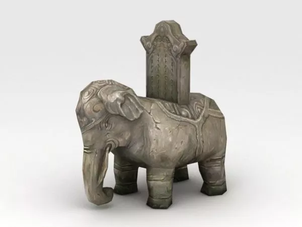 Stone Elephant Sculpture 3d model Stone Elephant Sculpture 3d model