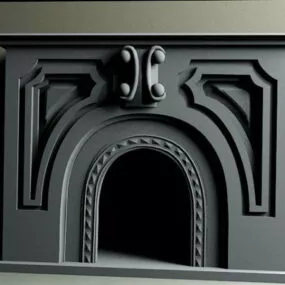 Stone Fireplace 3d model