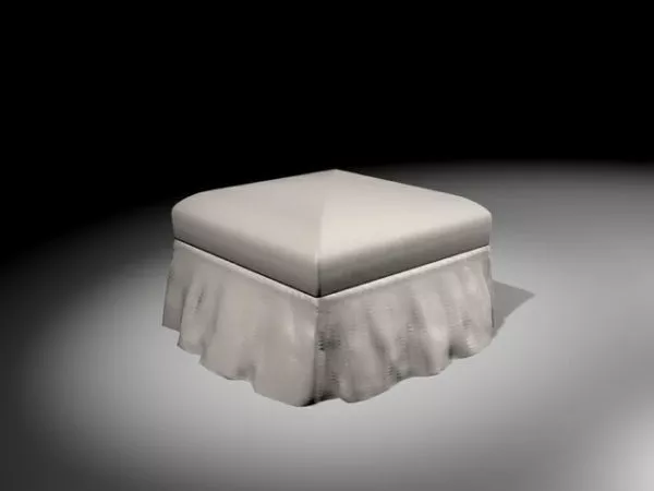 Storage Ottoman 3d model Storage Ottoman 3d model