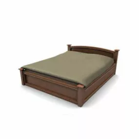 Storage Platform Bed 3d model