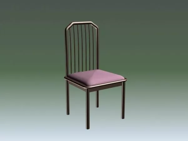 Straight Back Chair 3d model Straight Back Chair 3d model