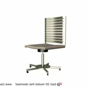 Furniture Straight Back Swivel Chair 3d model