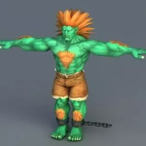 Street Fighter Blanka 3d model