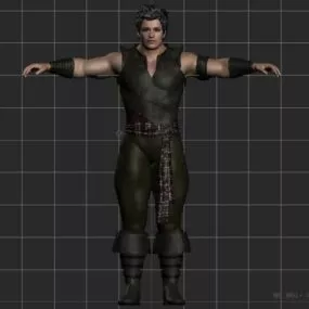 Strong Male Rigged 3d model