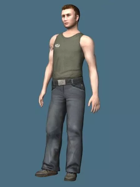 Strong Man Rigged Character 3d model Strong Man Rigged Character 3d model