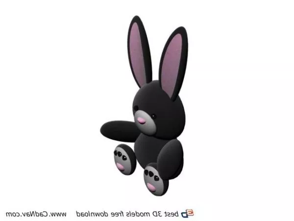 Stuffed Soft Animal Toy Rabbit 3d model Stuffed Soft Animal Toy Rabbit 3d model