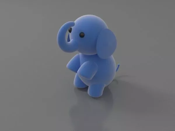 Stuffed Animal Baby Elephant 3d model Stuffed Animal Baby Elephant 3d model