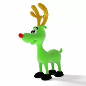 Stuffed Animal Deer Toy 3d model