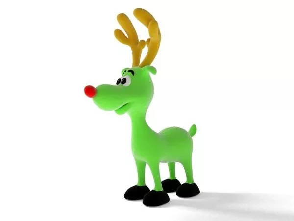 Animated Elk Rig With Rig 3d model