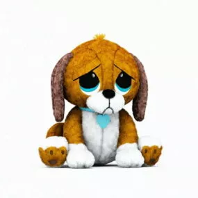 Stuffed Animals Dogs 3d model