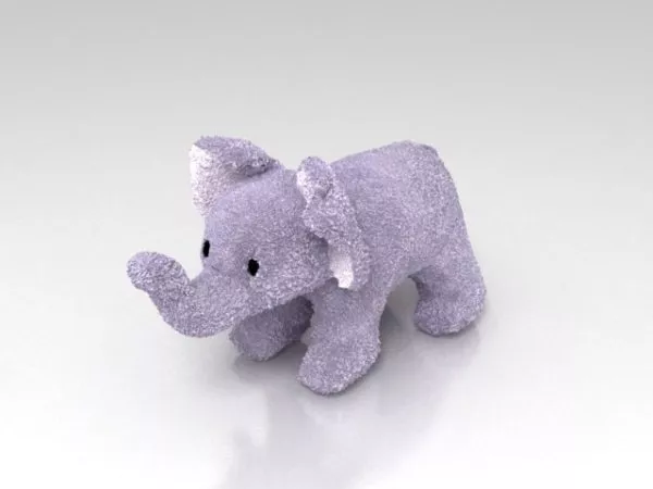 Stuffed Elephant Toy 3d model Stuffed Elephant Toy 3d model