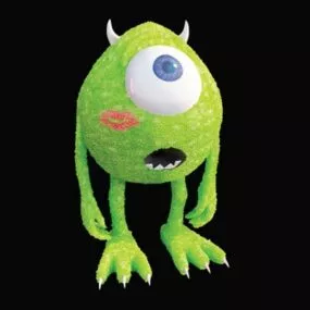 Stuffed Plush Toy Monster 3d model