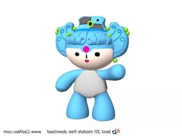 Bear Doll Smooth Shape 3d model