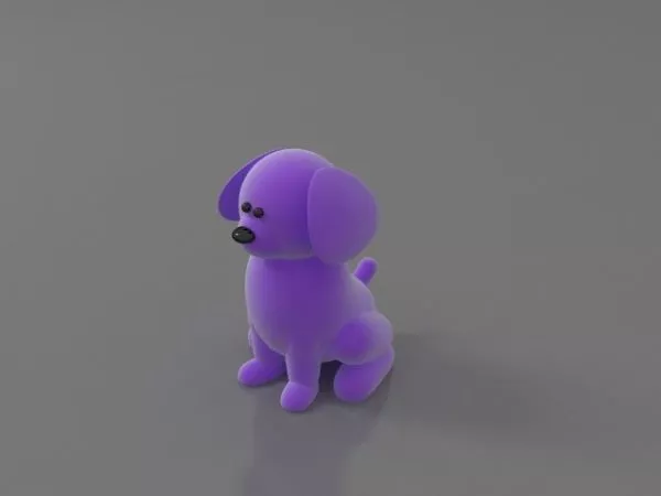 Stuffed Toy Dog 3d model Stuffed Toy Dog 3d model