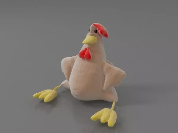 Rooster Low Poly 3d model
