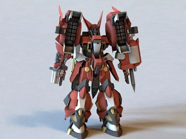 Super Robot Rigged Character 3d model Super Robot Rigged Character 3d model