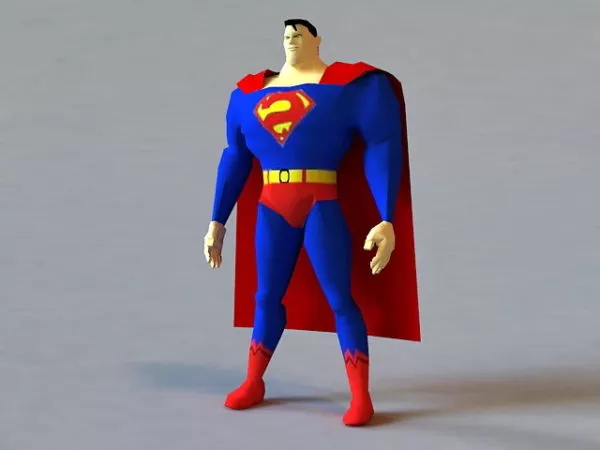 Superman Character Toy 3d model