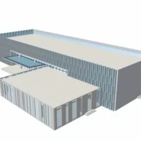 Supermarket Building 3d model