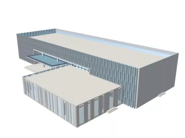 Supermarket Building 3d model Supermarket Building 3d model