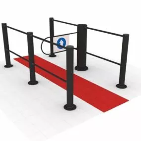 Supermarket Entrance & Exit Door 3d model
