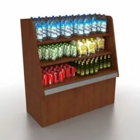 Supermarket Grocery Store Displays 3d model