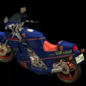 Suzuki Rg250 Walter Wolf Motorcycle 3d model