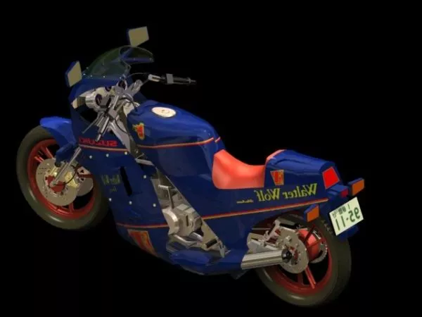 Scifi Motorcycle Five Wheeler 3d model
