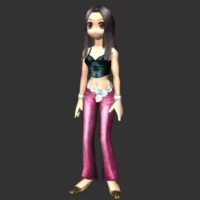Sweet Anime Girl 3d model