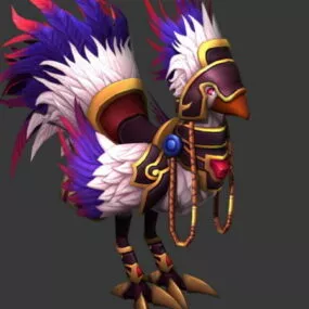 Swift White Hawkstrider Character 3d model