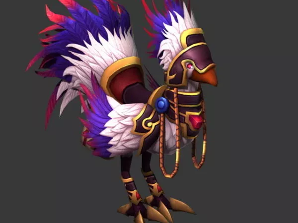 Swift White Hawkstrider Character 3d model Swift White Hawkstrider Character 3d model