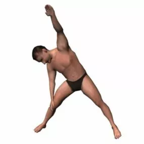 Character Swim Man Gym 3d model