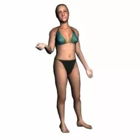Character Swimsuit Woman 3d model