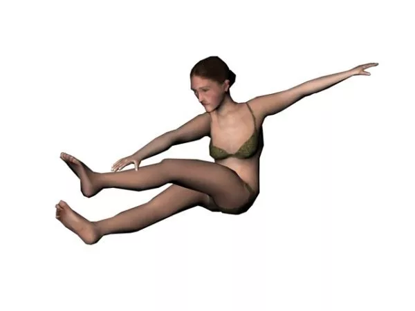 Character Swimwear Woman 3d model Character Swimwear Woman 3d model