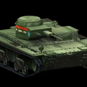 T-38 Light Tank 3d model
