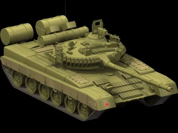 T-80 Main Battle Tank 3d model T-80 Main Battle Tank 3d model