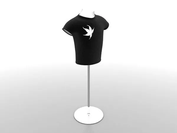 Man Mannequin Character With Neck Fashion 3d model