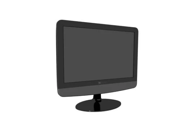 Square Lcd Monitor With Pc Mouse 3d model