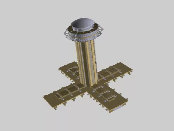 Tv And Telecommunication Tower 3d model Tv And Telecommunication Tower 3d model