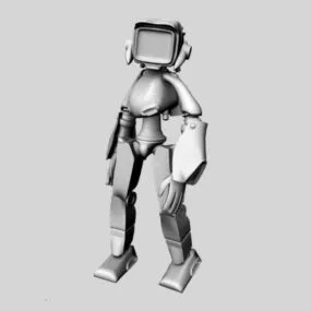 Tv Robot Character 3d model