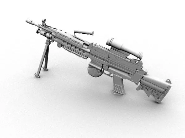 Tactical Rifle 3d model Tactical Rifle 3d model