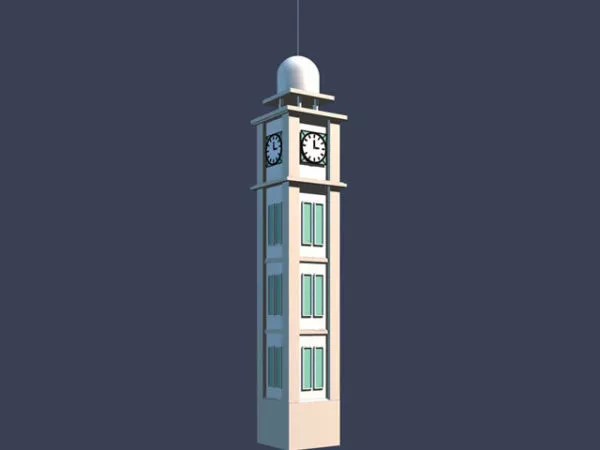Tall Bell Tower 3d model Tall Bell Tower 3d model