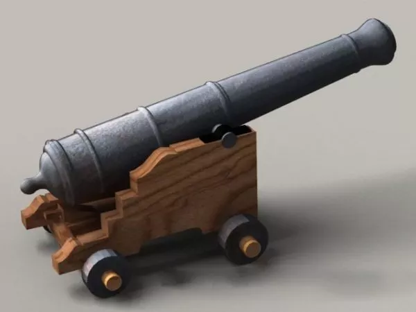 Tall Ship Cannon 3d model Tall Ship Cannon 3d model